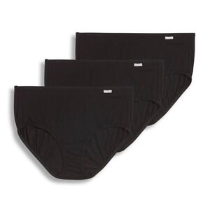 Jockey Women's Supersoft Brief - 3‎ Pack in Black - Size XXL